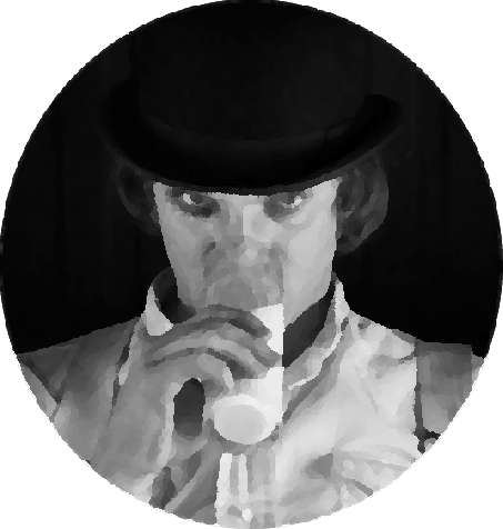 Alex DeLarge, interpretado por Malcom McDowell Alex DeLarge, interpretado por Malcom McDowell